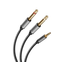 Cable plug 3,5 mm a dos plug 6,3 mm 299-960 Steren