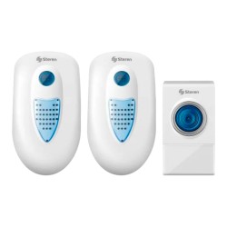 Timbre inalámbrico de 38 tonos, hasta 50 m de alcance, de 2 campanas TIM-305 Steren