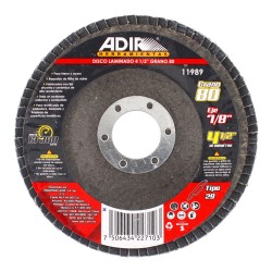 Disco laminado 4-1/2" grano 80 11989 Adir