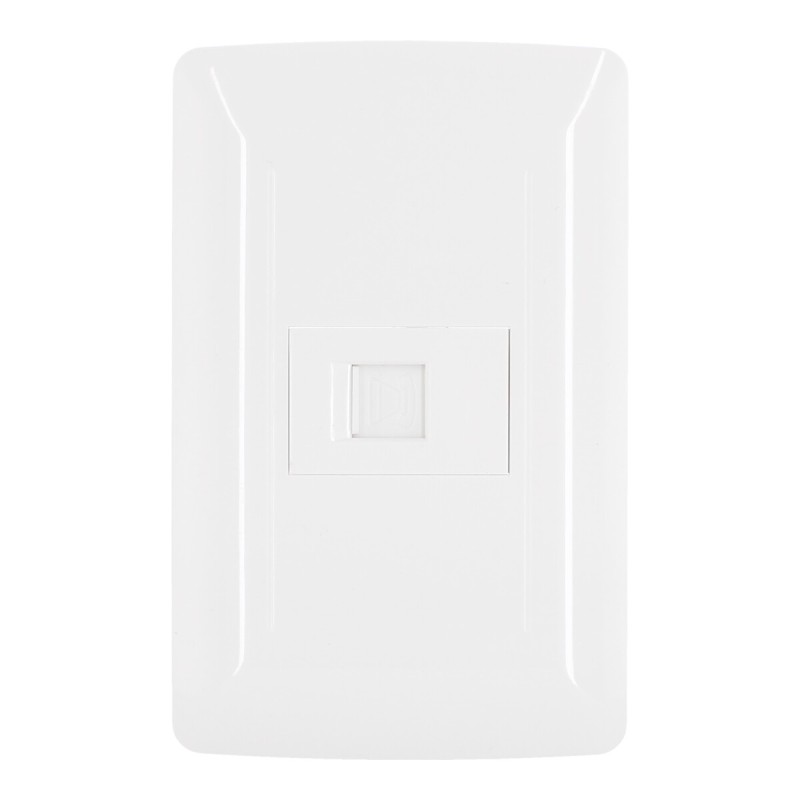 Placa con toma telefónica línea Toscana 4257 Sanelec