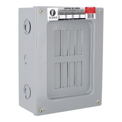 Centro de carga de 8 unidades 100 Amp de sobreponer CC08S IGESA