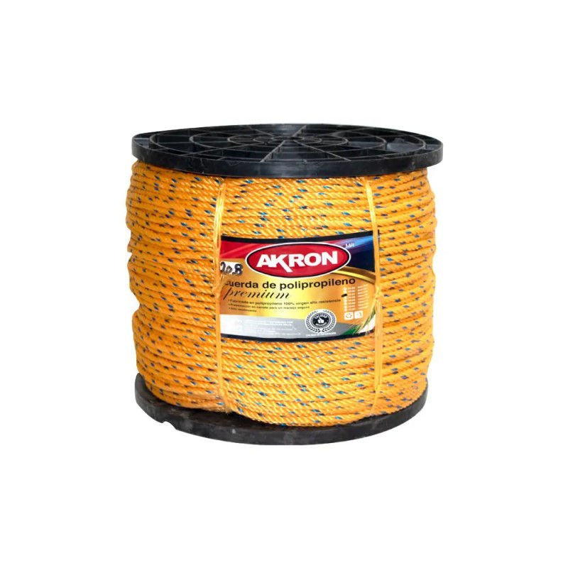 Cuerda de Polipropileno Premium Akron 44-57 8mm 100% virgen.