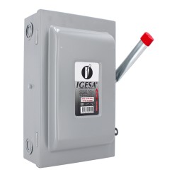 Interruptor de seguridad de 2 polos 60 Amp IN2060 IGESA