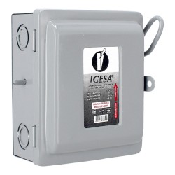 Interruptor de seguridad de 3 polos 30 Amp IN3030 IGESA