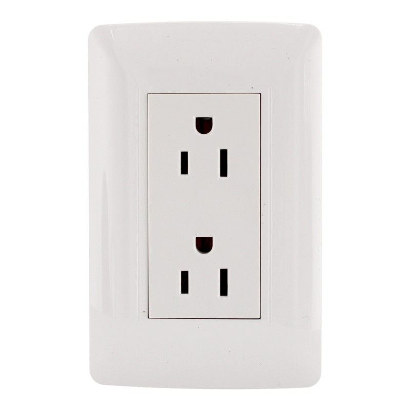 Placa con doble contacto línea Toscana 4460 Sanelec