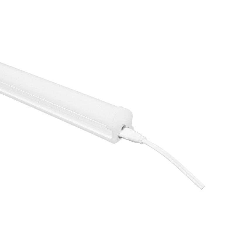 Luminario LED T8 base integrada de ABS cobertor transparente luz roja 21 W 8629 Adir