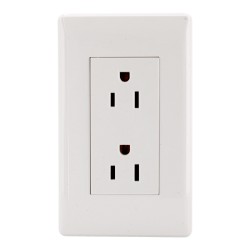 Placa con doble contacto línea Italia 4450 Sanelec