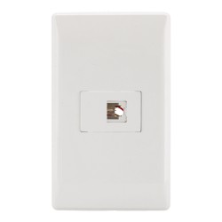 Placa con toma para teléfono línea Italia 4276 Sanelec