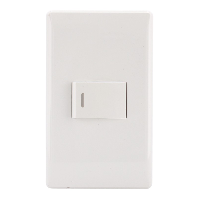 Placa con apagador de escalera línea Italia 4275 Sanelec