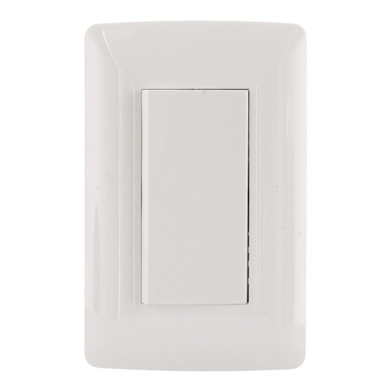 Placa con apagador de escalera línea Toscana 4256 Sanelec