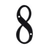 Número "8" de latón sólido 4" Negro 13664 Adir