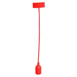 Luminario colgante tipo socket Rojo 4227 Adir