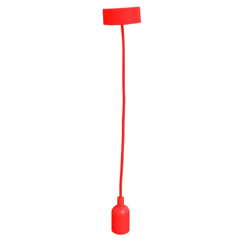 Luminario colgante tipo socket Rojo 4227 Adir