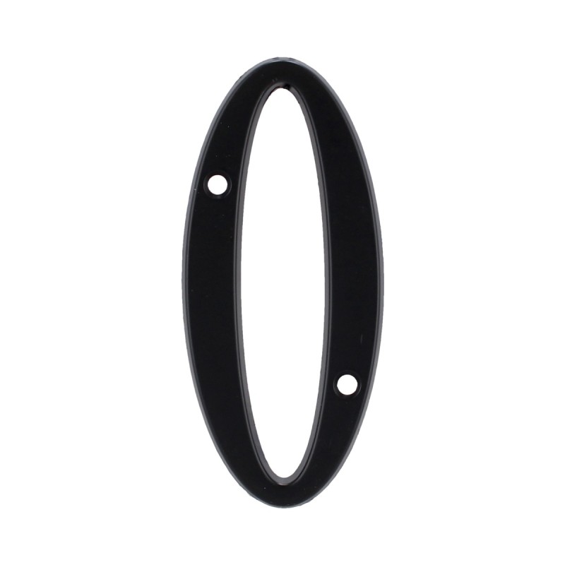 Número "0" de latón sólido 4" Negro 13656 Adir