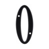 Número "0" de latón sólido 4" Negro 13656 Adir