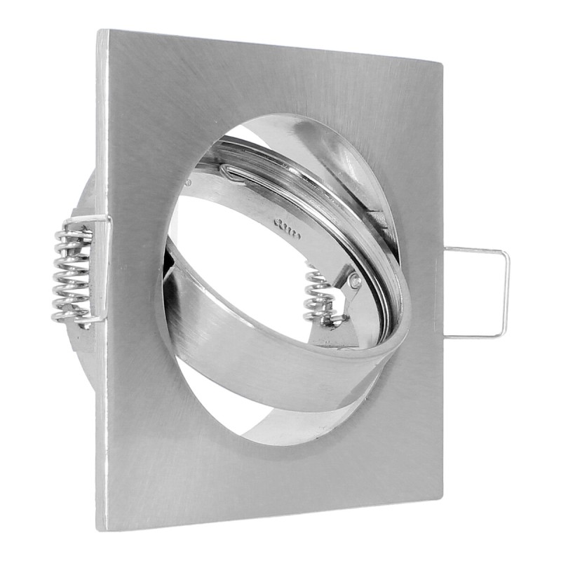 Luminario empotrable dirigible cuadro plateado 6370 Adir