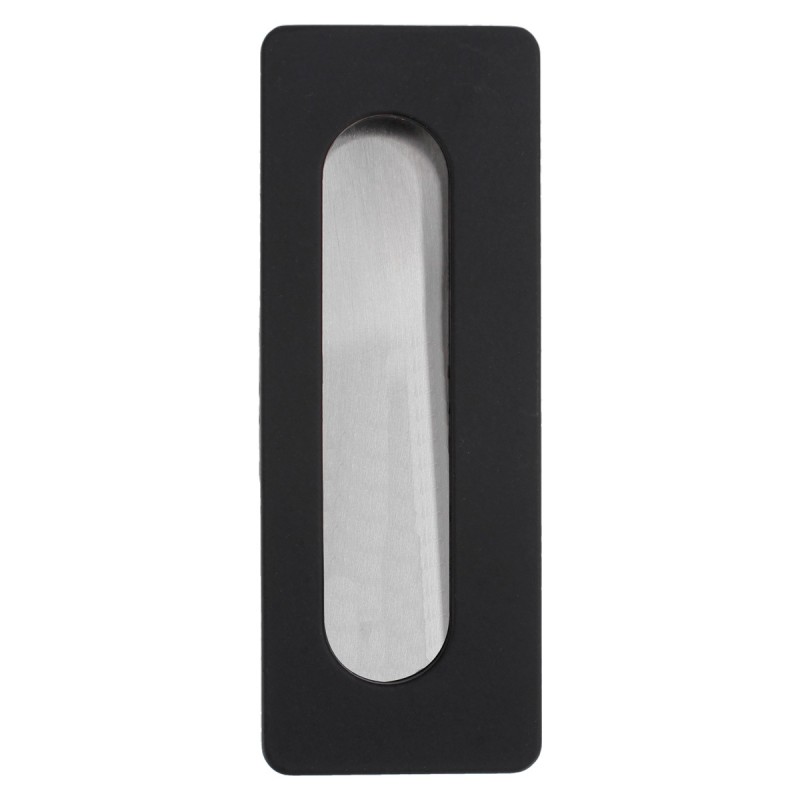 Jaladera de embutir 96 mm negro mate Rish