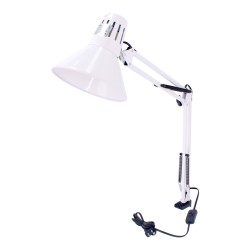 Luminario de escritorio con brazo flexible y base ajustable blanco 4720 Adir