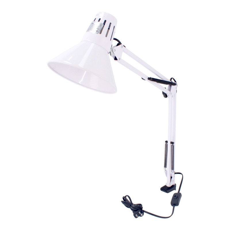Luminario de escritorio con brazo flexible y base ajustable blanco 4720 Adir
