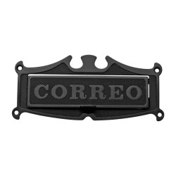 Placa buzón clásico chico negro mate HE-820-NM Arte Fino