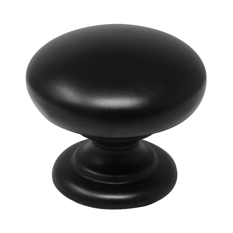 Jaladera botón negro mate 79-1635 Herrasa