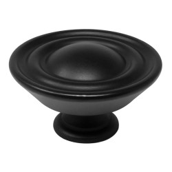 Jaladera botón negro mate 79-1629 Herrasa