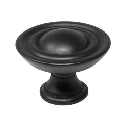 Jaladera botón negro mate 79-1626 Herrasa