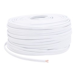 Cable eléctrico POT/DUPLEX calibre 18 blanco 10251 Adir