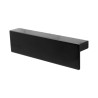 Jaladera tipo "L" aluminio negro 96 mm 792-0218 Herrasa