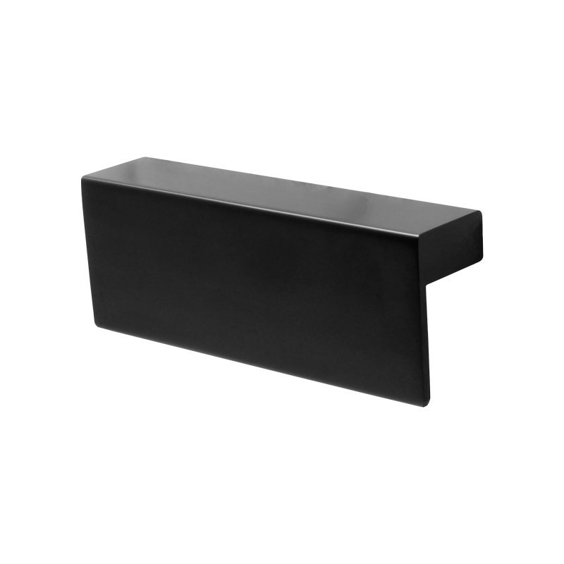 Jaladera tipo "L" aluminio negro 64 mm 792-0217 Herrasa