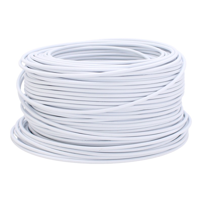 Cable eléctrico THW calibre 14 blanco 100 metros 10211 Adir