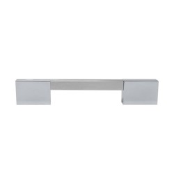 Jaladera de aluminio / cromo 128 mm 79-1181 Herrasa