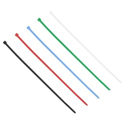 Cinchos de plástico 300 mm x 4.8 mm varios colores 50 piezas 5799 Sanelec