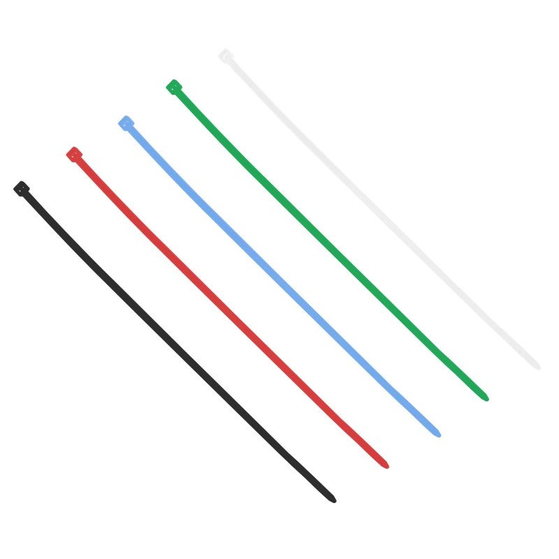 Cinchos de plástico 300 mm x 4.8 mm varios colores 50 piezas 5799 Sanelec