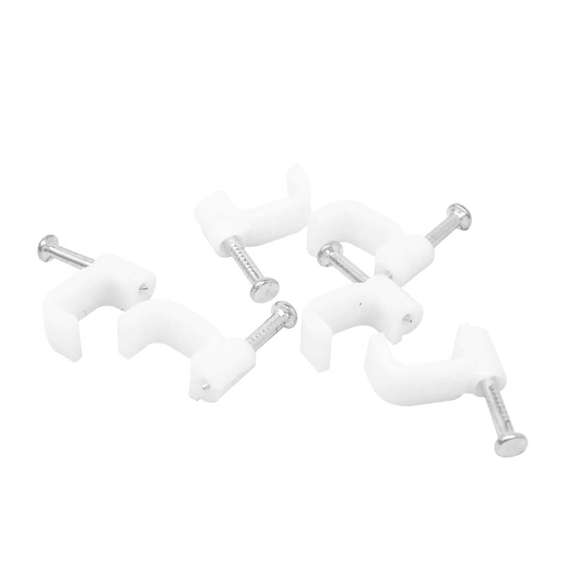 Grapas curvas para cable redondo 3 x 6 mm 100 piezas 4619 Sanelec