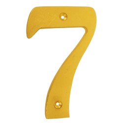 Numero decorativo 19 cm "7" Dorado