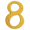 Numero decorativo 12 cm "8" Dorado