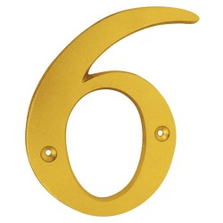 Numero decorativo 12 cm "6" y "9" Dorado