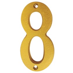 Numero decorativo 8 cm "8" Dorado