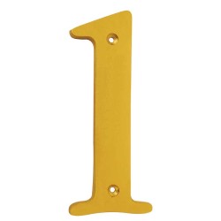 Numero decorativo 12 cm "1" Dorado