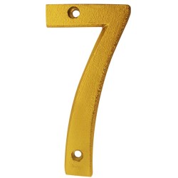 Numero decorativo 8 cm "7" Dorado