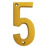 Numero decorativo 8 cm "5" Dorado