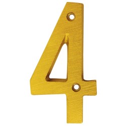 Numero decorativo 8 cm "4" Dorado