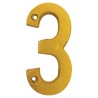 Numero decorativo 8 cm "3" Dorado