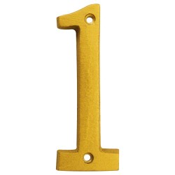 Numero decorativo 8 cm "1" Dorado