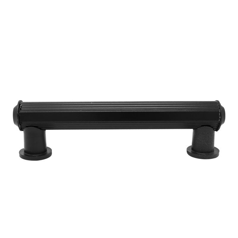 Jaladera mixta de aluminio tubular color Negro