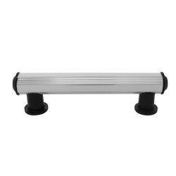 Jaladera mixta de aluminio tubular color Natural