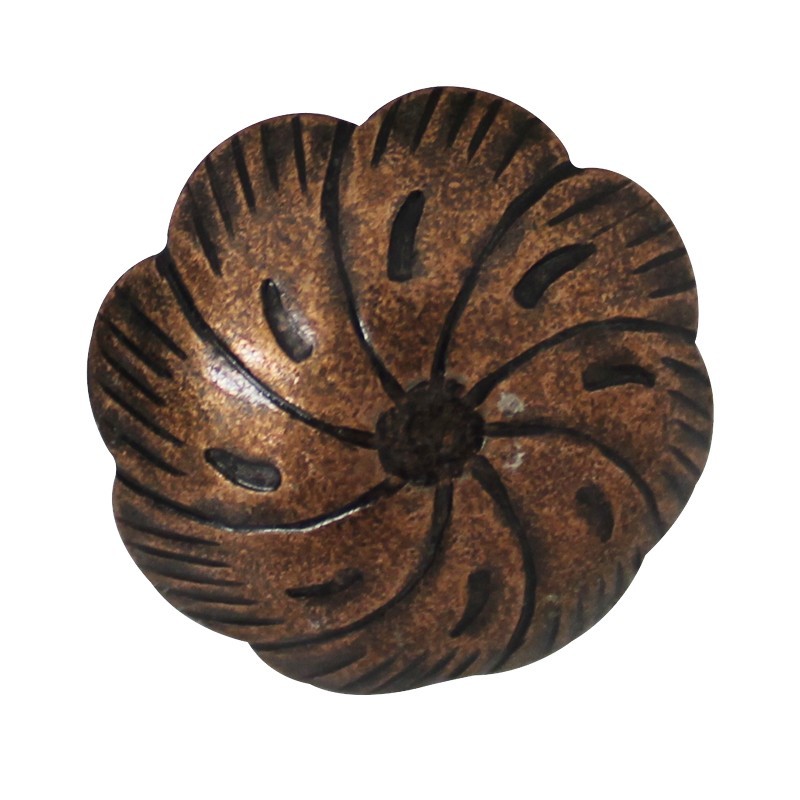 Clavo colonial de Cobre Grabado redondo #57.5