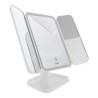 Espejo tríptico de maquillaje recargable con luz led 14443 Mavrik
