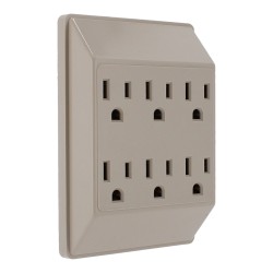 Multicontacto de pared 6 contactos 1753 Adir